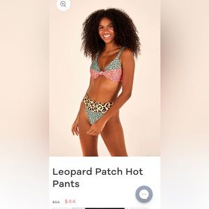 Farm Rio Leopard Patch hot pants